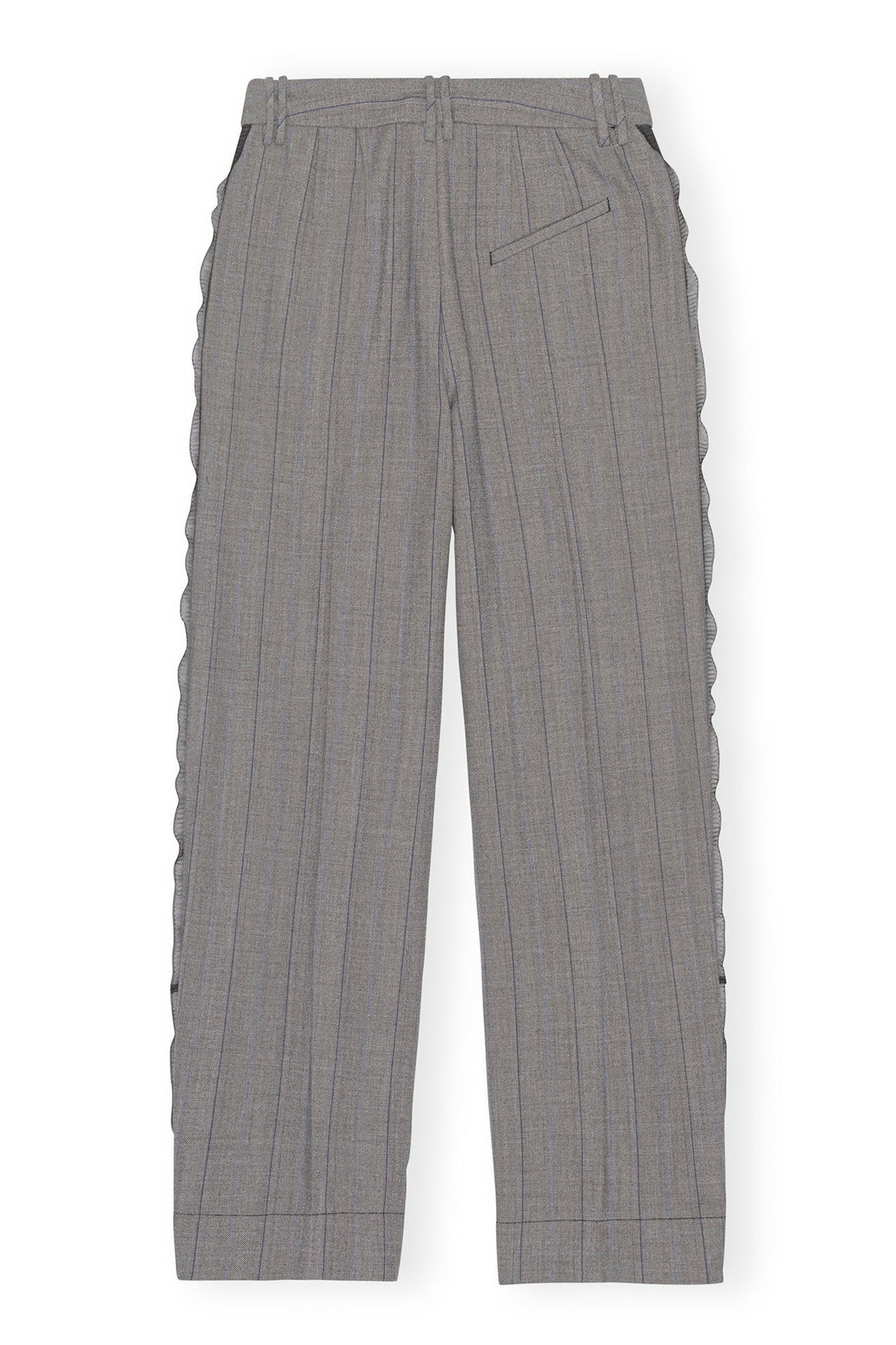 Herringbone Suiting Relaxed Pleated Pants