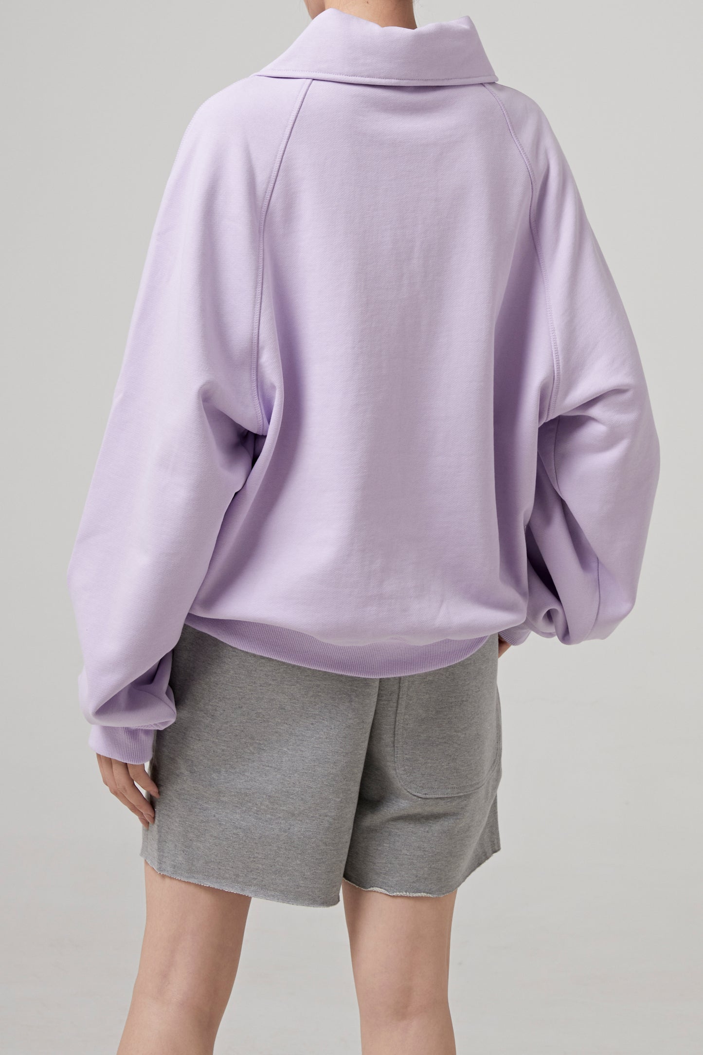 MENS SIGNATURE LOGO ZIP SWEATSHIRT (LAVENDER)