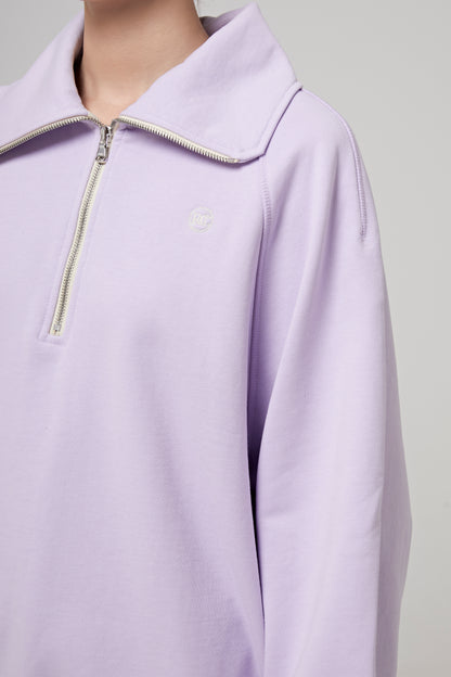 MENS SIGNATURE LOGO ZIP SWEATSHIRT (LAVENDER)