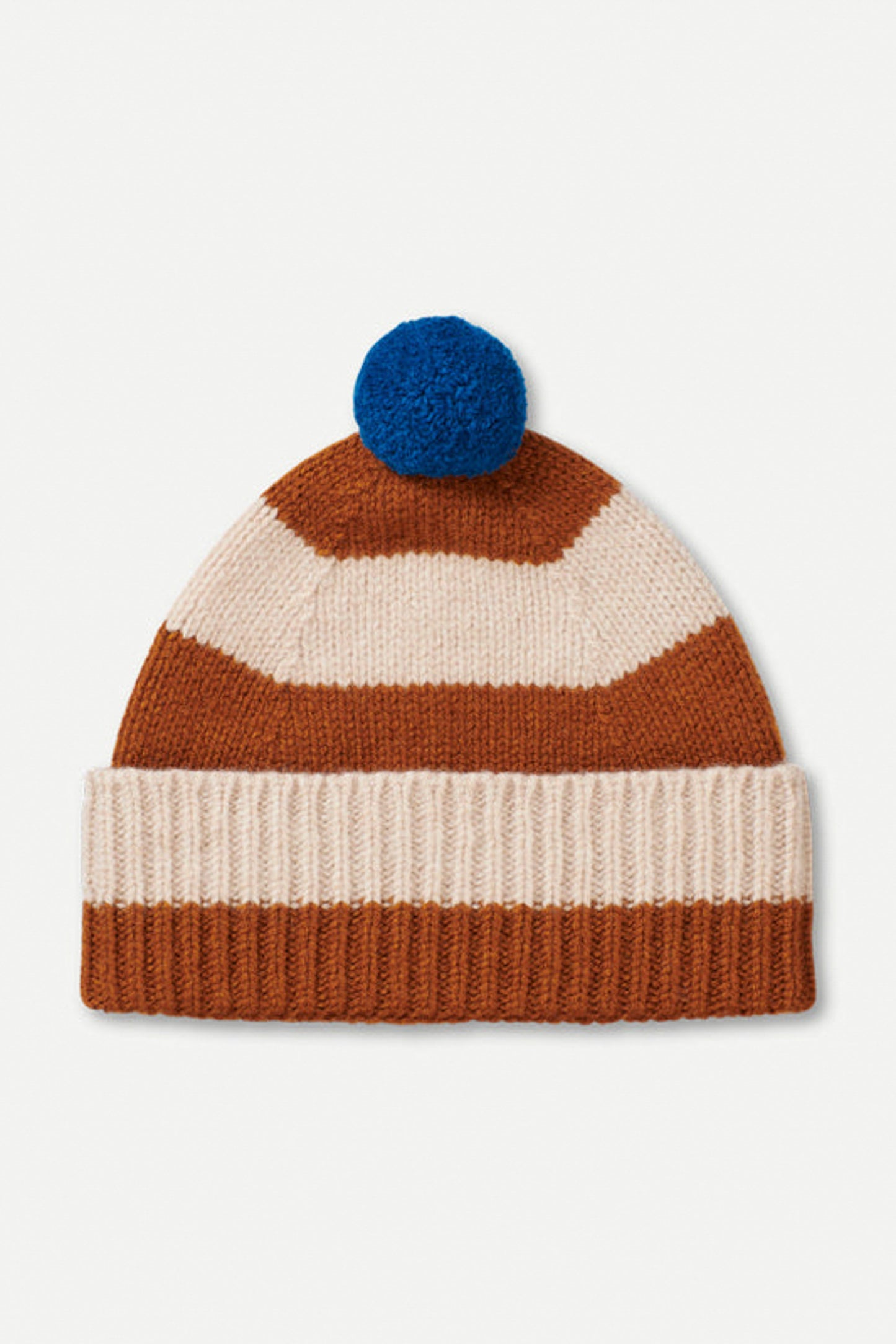 Stripe Pompom Hat