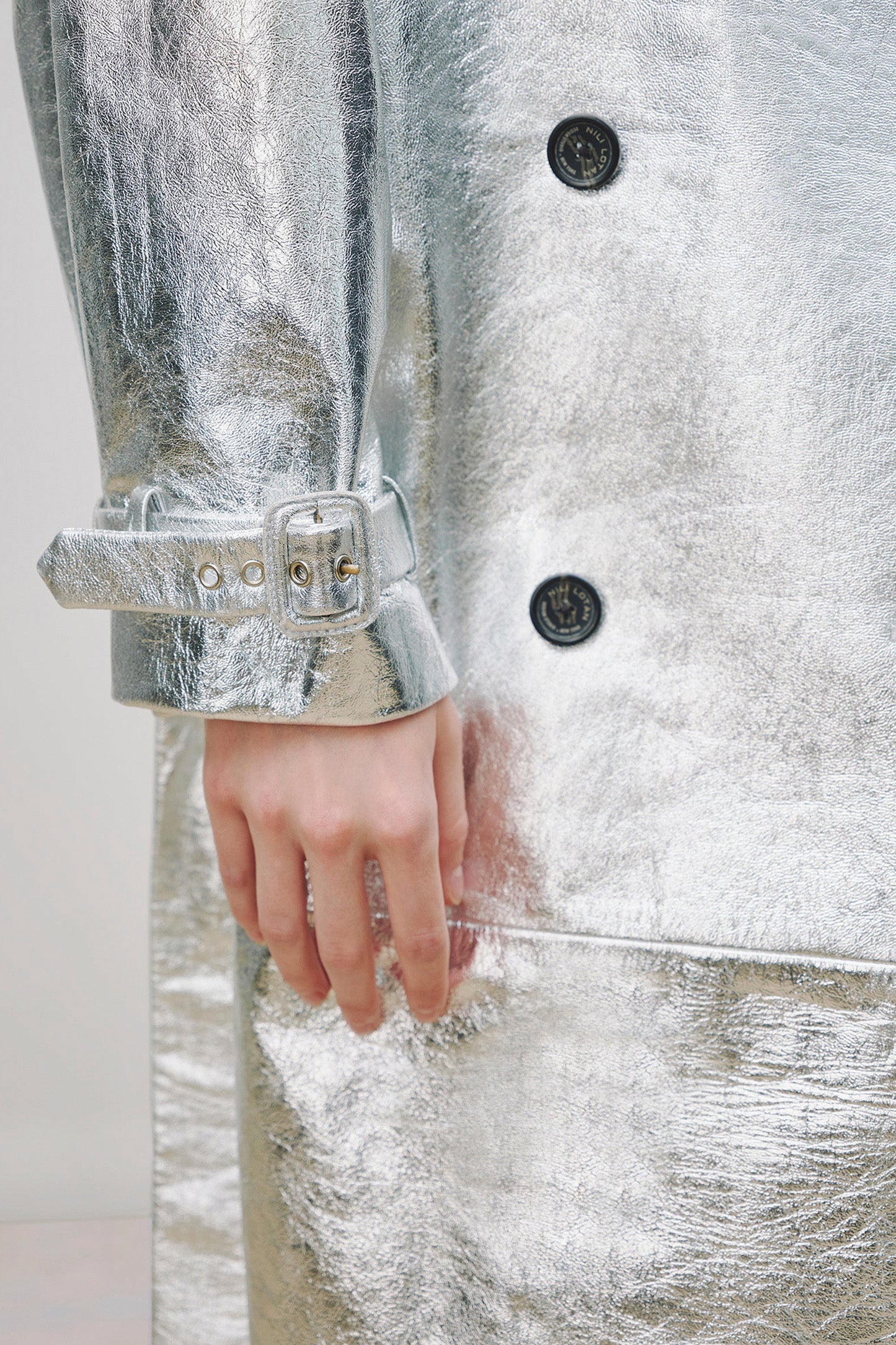 PIERRE LEATHER TRENCH