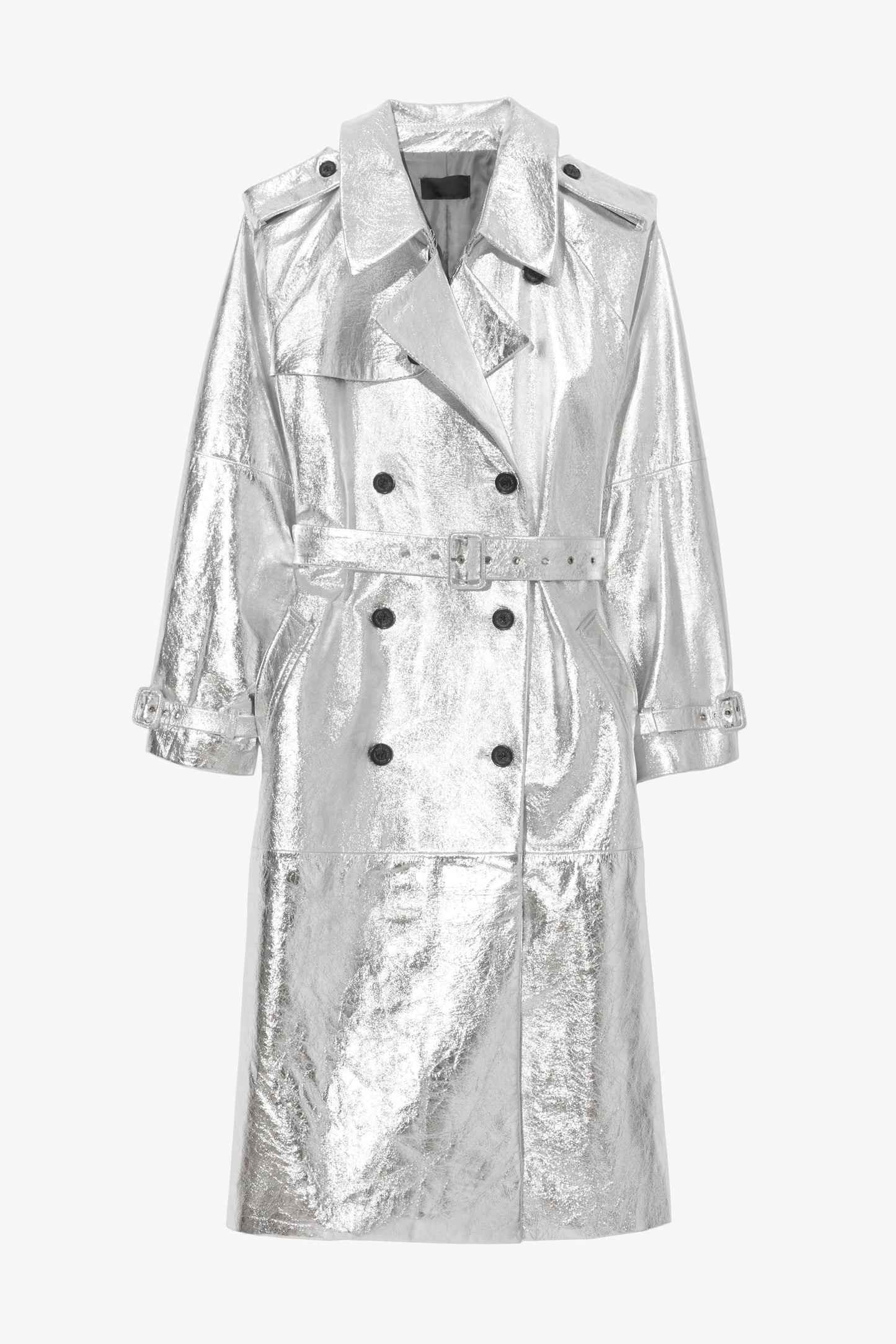 PIERRE LEATHER TRENCH
