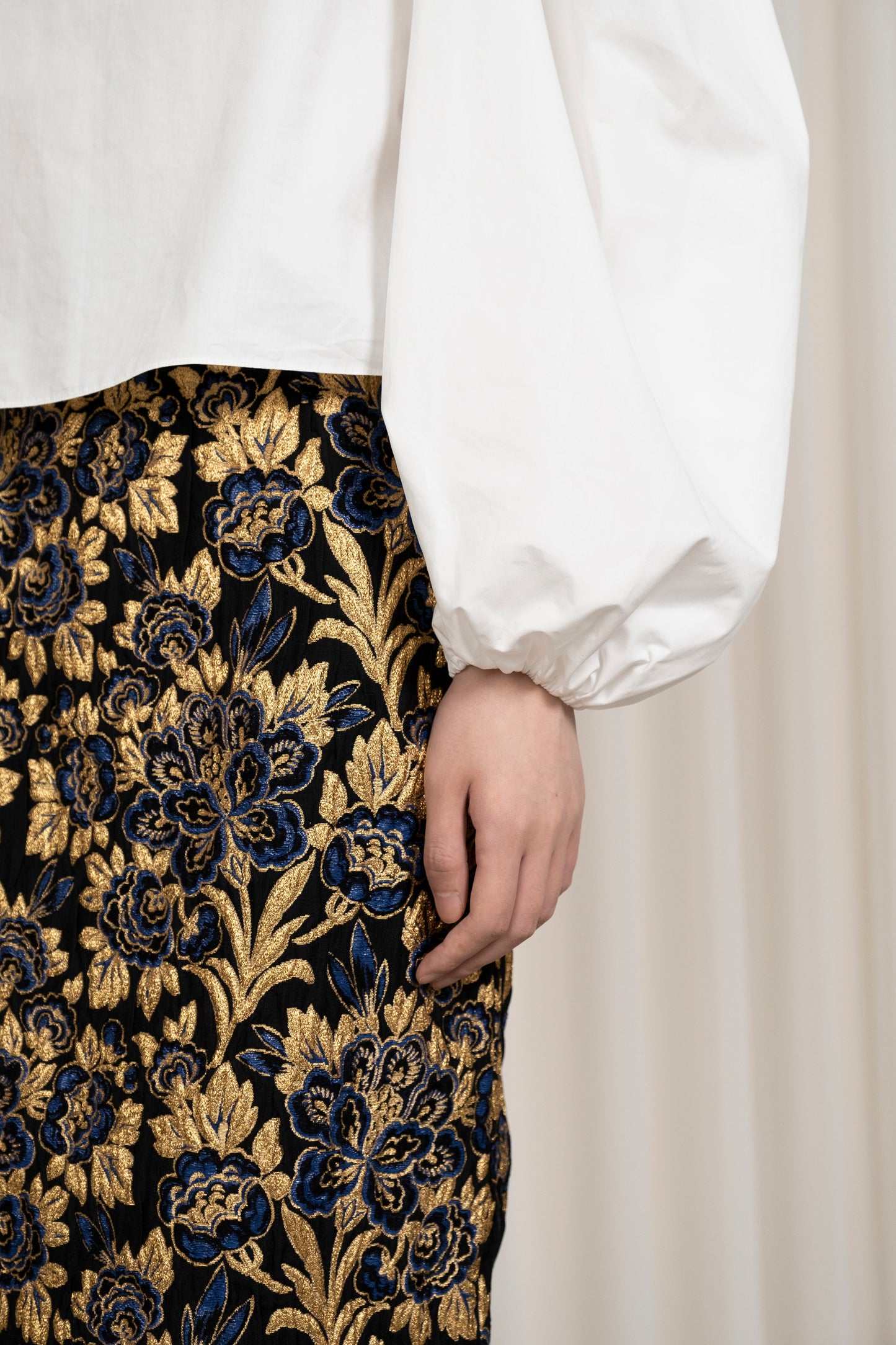 PENCIL SKIRT IN BROCADE