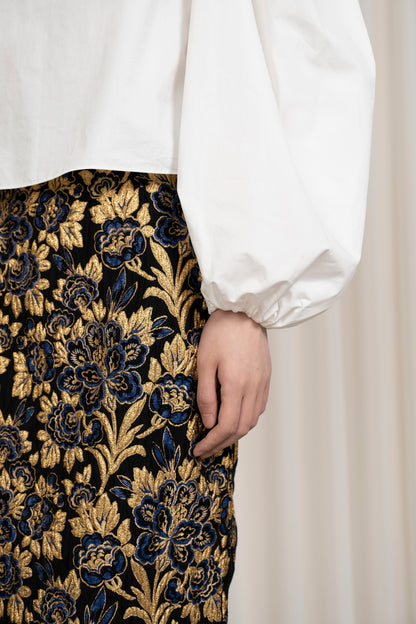 PENCIL SKIRT IN BROCADE