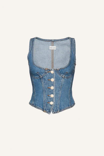 SS23 DENIM 07 VEST BLUE