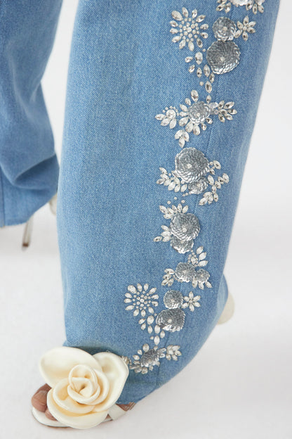 DENIM 12 PANTS BLUE