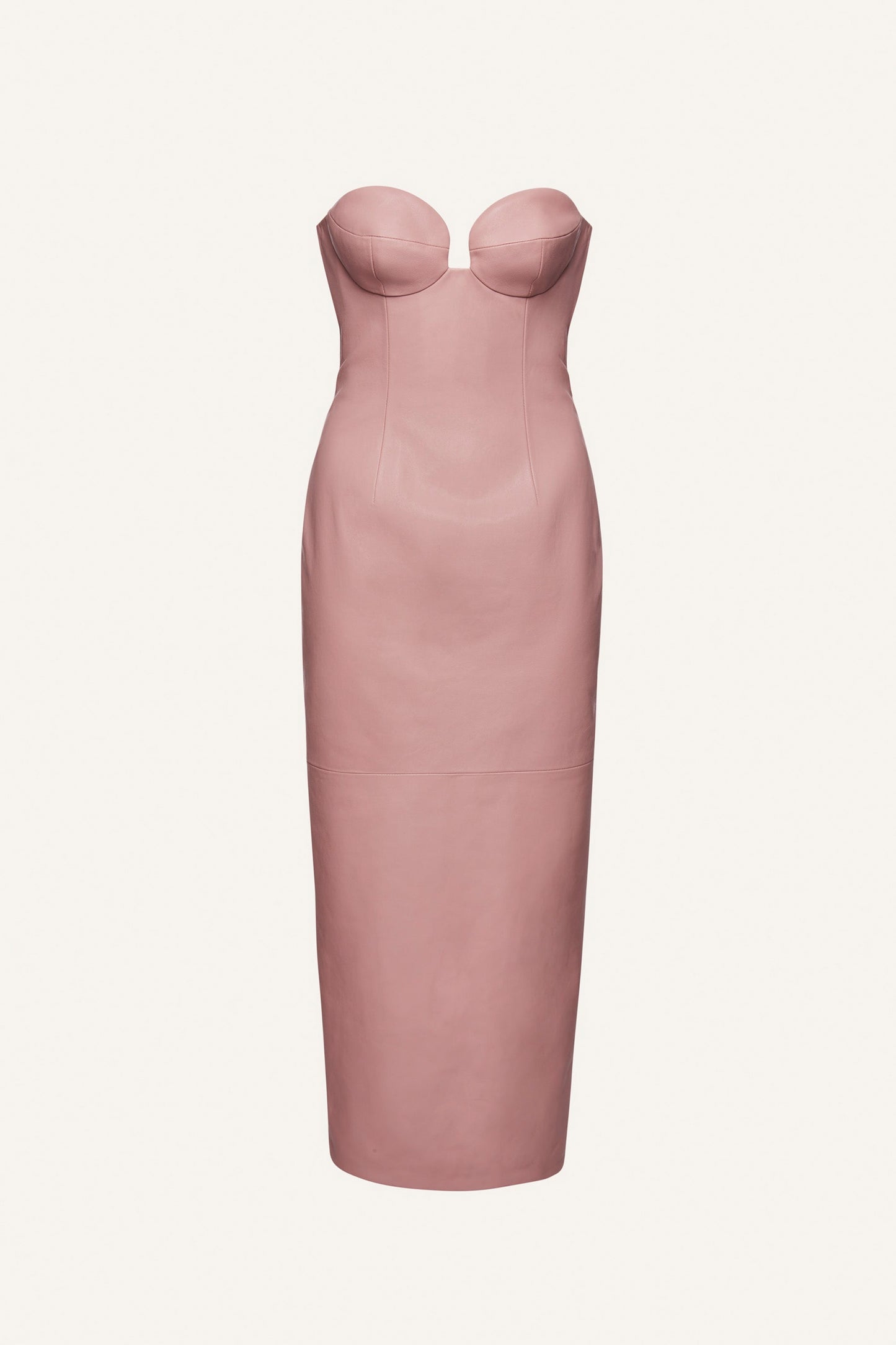 LEATHER 09 DRESS PINK