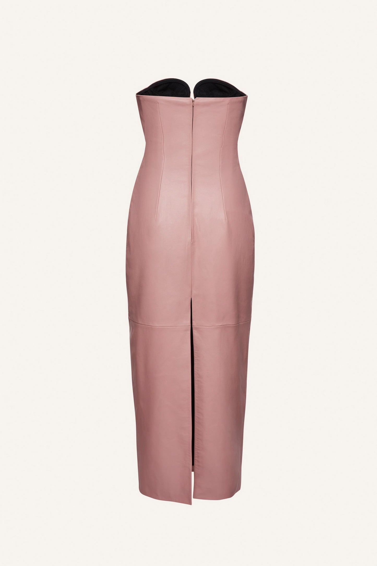 LEATHER 09 DRESS PINK