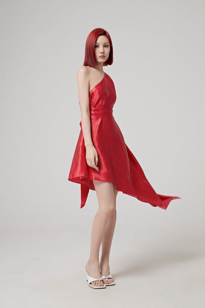 ONE SHOULDER MINI DRESS