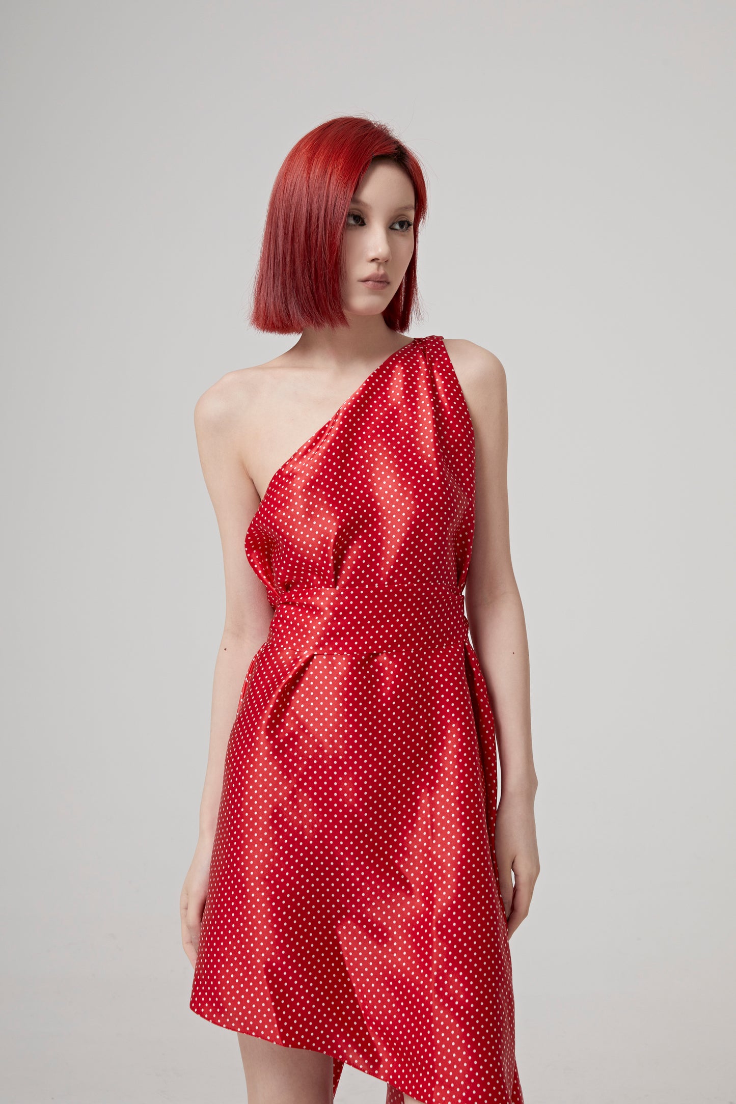 ONE SHOULDER MINI DRESS