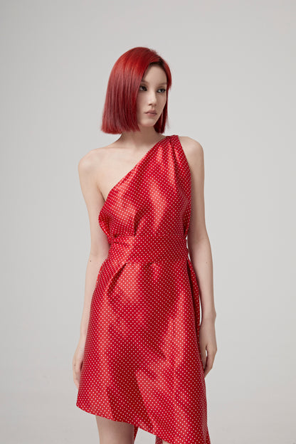 ONE SHOULDER MINI DRESS