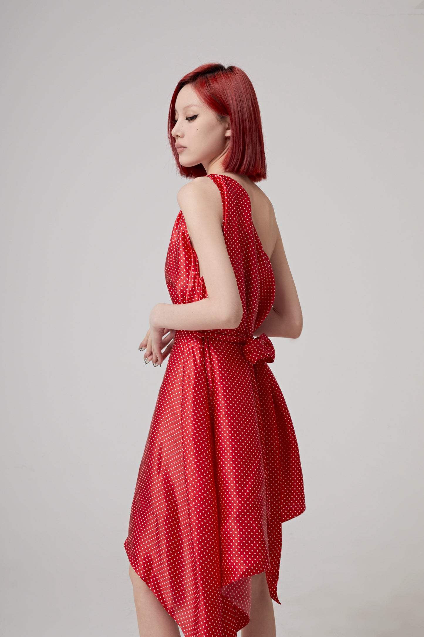 ONE SHOULDER MINI DRESS