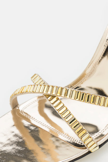 RHINESTONE SANDALS 90