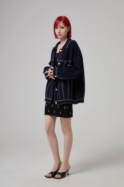 DENIM OVERSIZED JACKET