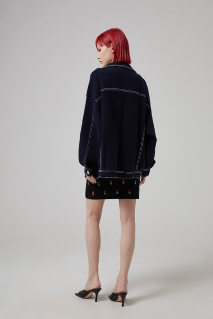 DENIM OVERSIZED JACKET