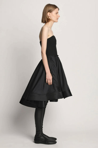 Silk Nylon Taffeta Bustier Dress