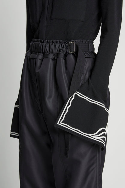 Silk Nylon Taffeta Pull On Pant