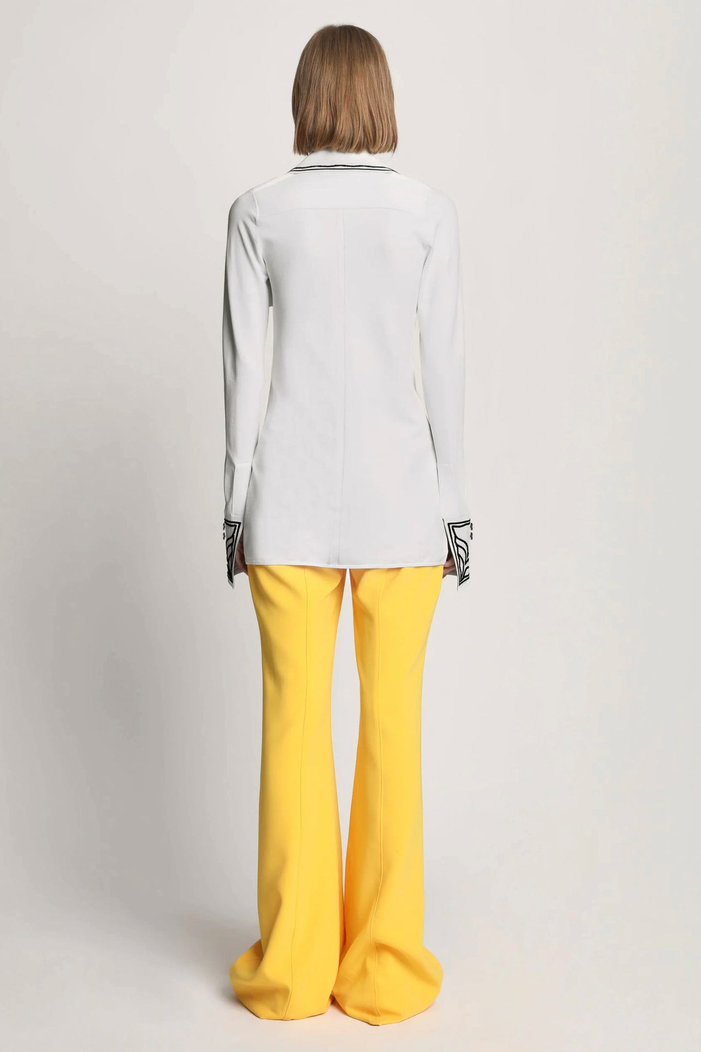 Cloque Jacquard Knit Shirt