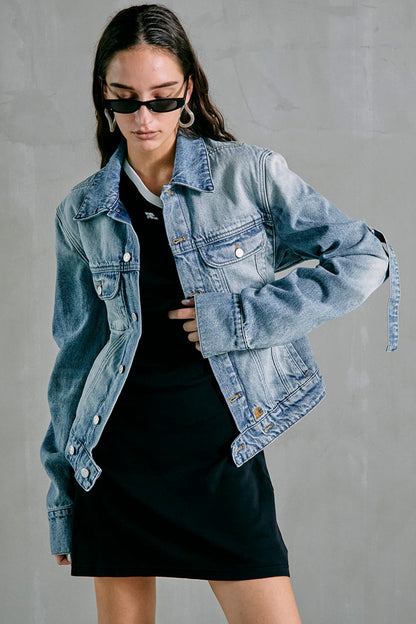 BI-STYLING LIGHT BLUE DEN JACKET