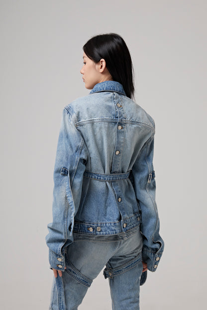BI-STYLING LIGHT BLUE DEN JACKET