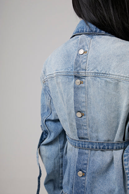 BI-STYLING LIGHT BLUE DEN JACKET
