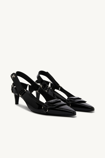 RACER PATENT LEATHER PUMP