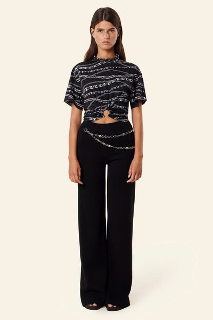 DRAWSTRING CROPPED TOP