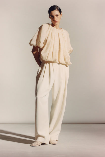 DRAPED POCKET TROUSER