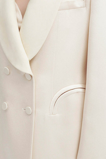 Novalis Ivory Heart Smoking Blazer