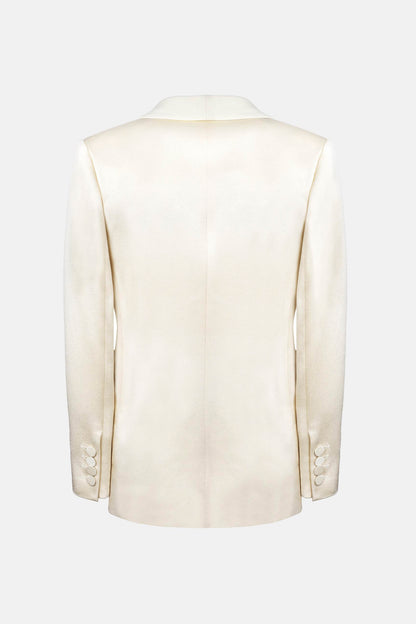 Novalis Ivory Heart Smoking Blazer