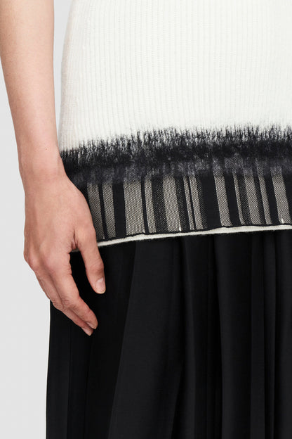 TOP-KNIT + LACE