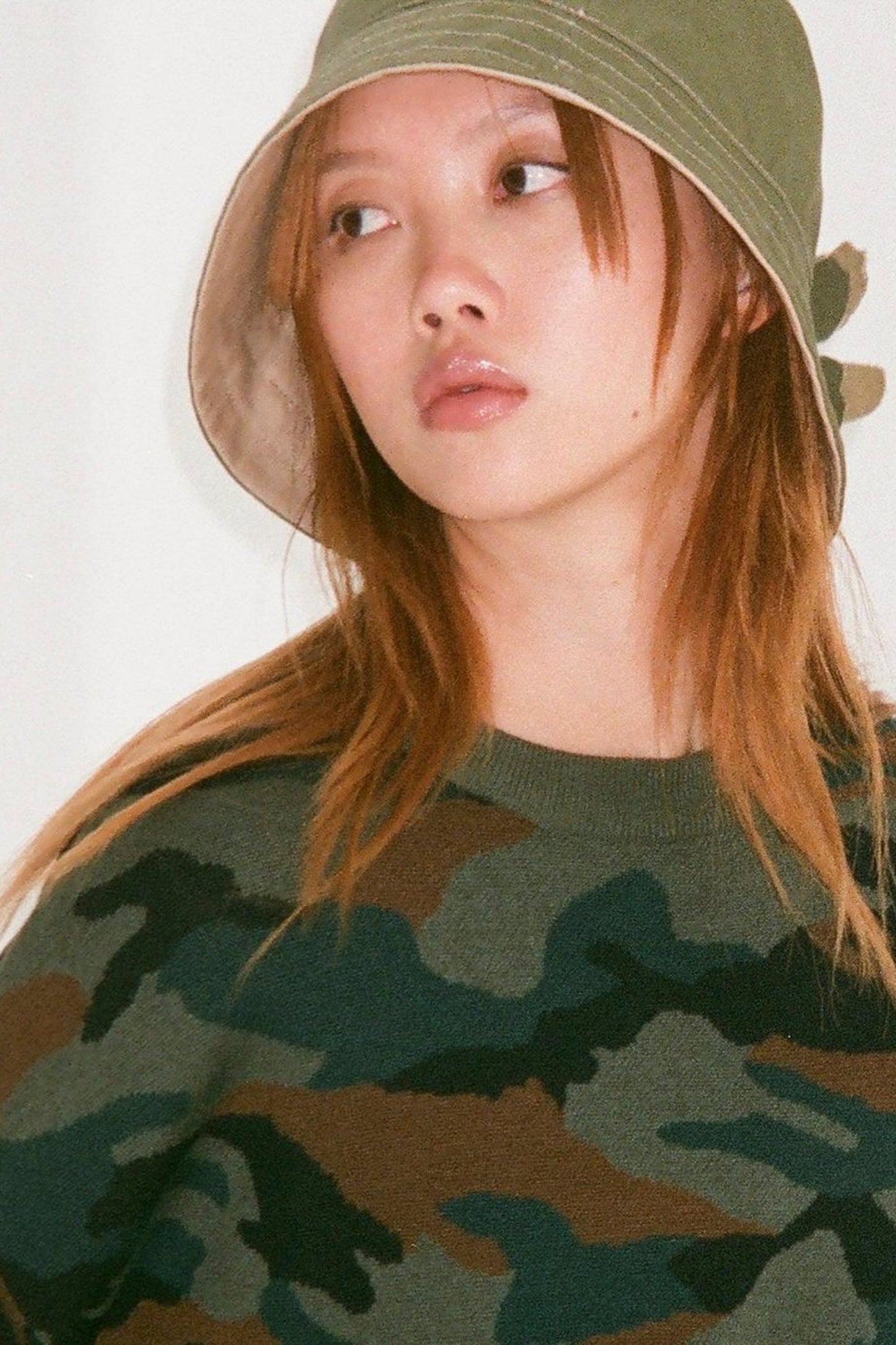 CAMO CROPPED SWEATER