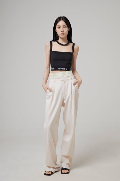 CUT OUT CROPPED TANK TOP