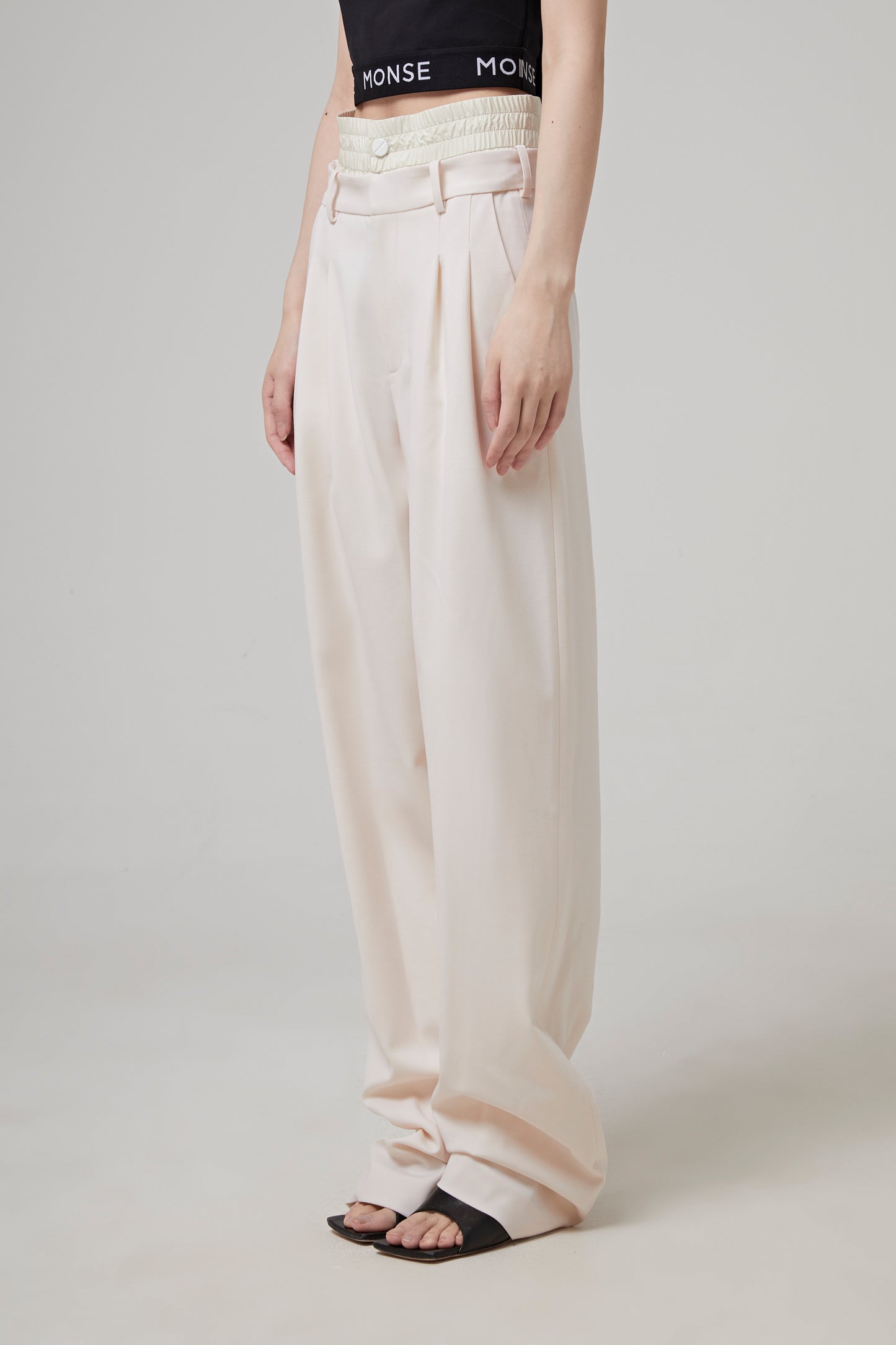 DOUBLE WAISTBAND TROUSER