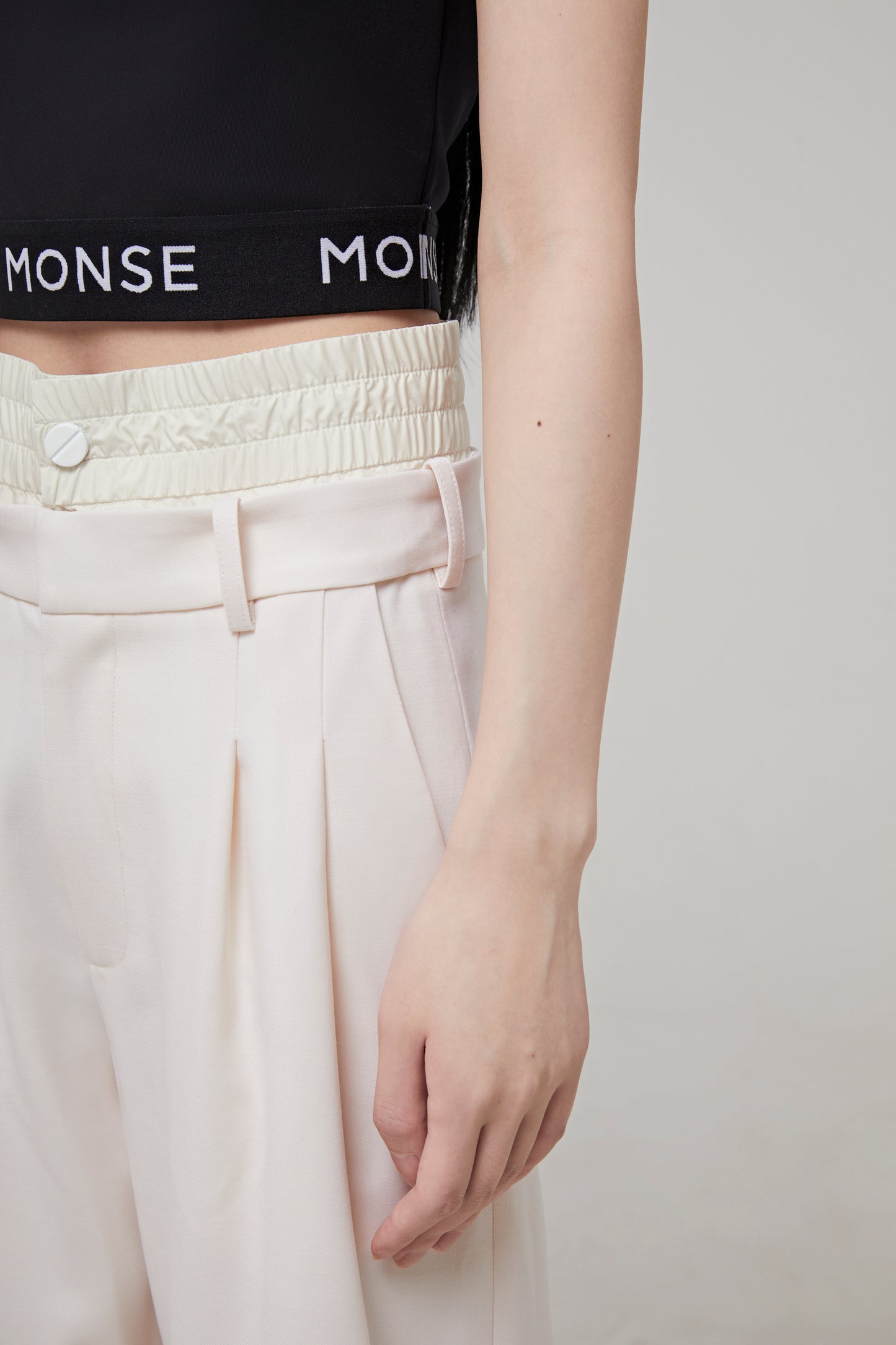 DOUBLE WAISTBAND TROUSER