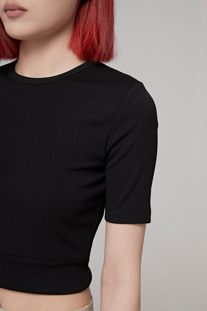 CROPPED RIB T.HVY VR