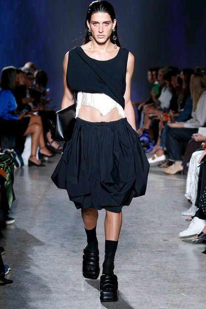Technical Cotton Voluminous Skirt
