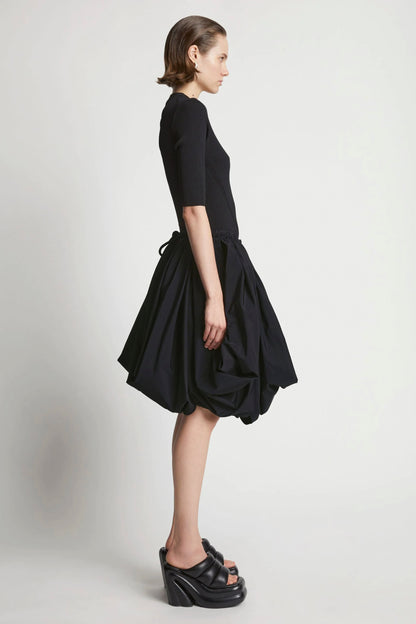 Technical Cotton Voluminous Skirt