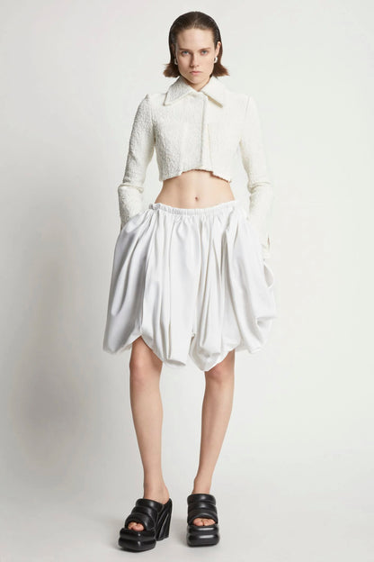 Technical Cotton Voluminous Skirt
