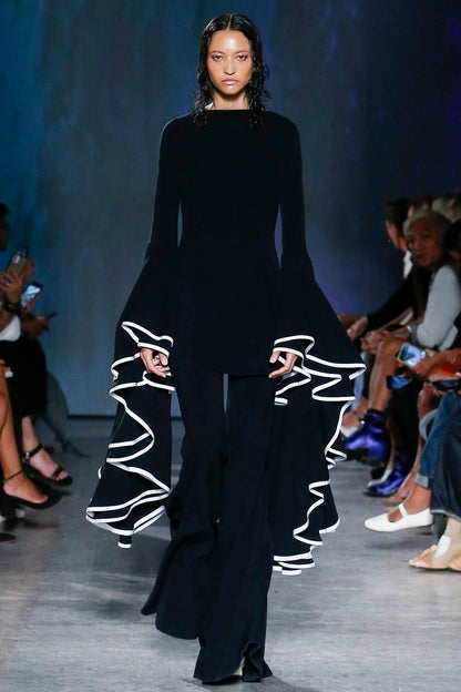 Viscose Suiting Wide Leg Pants
