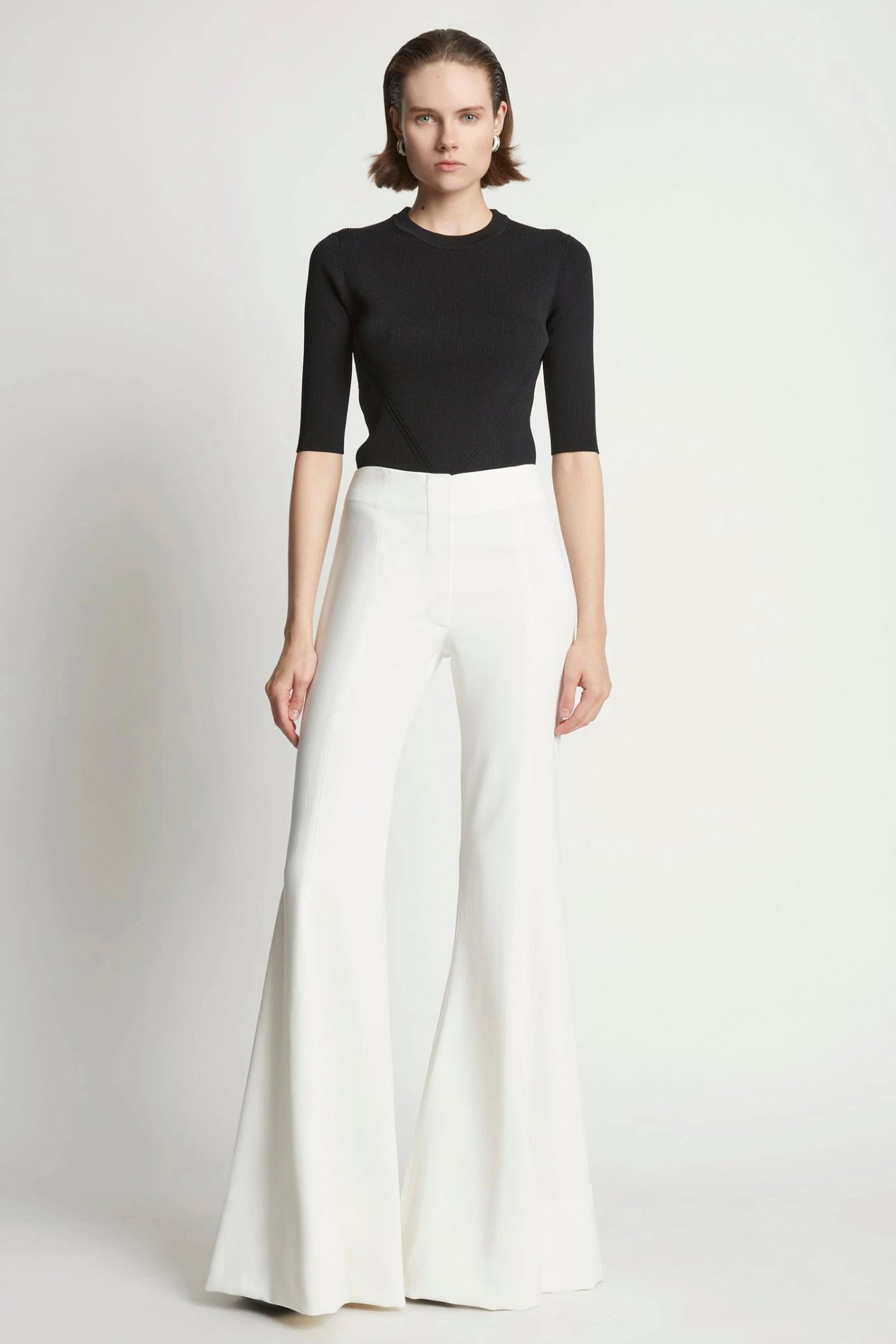Viscose Suiting Wide Leg Pants