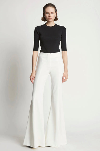 Viscose Suiting Wide Leg Pants