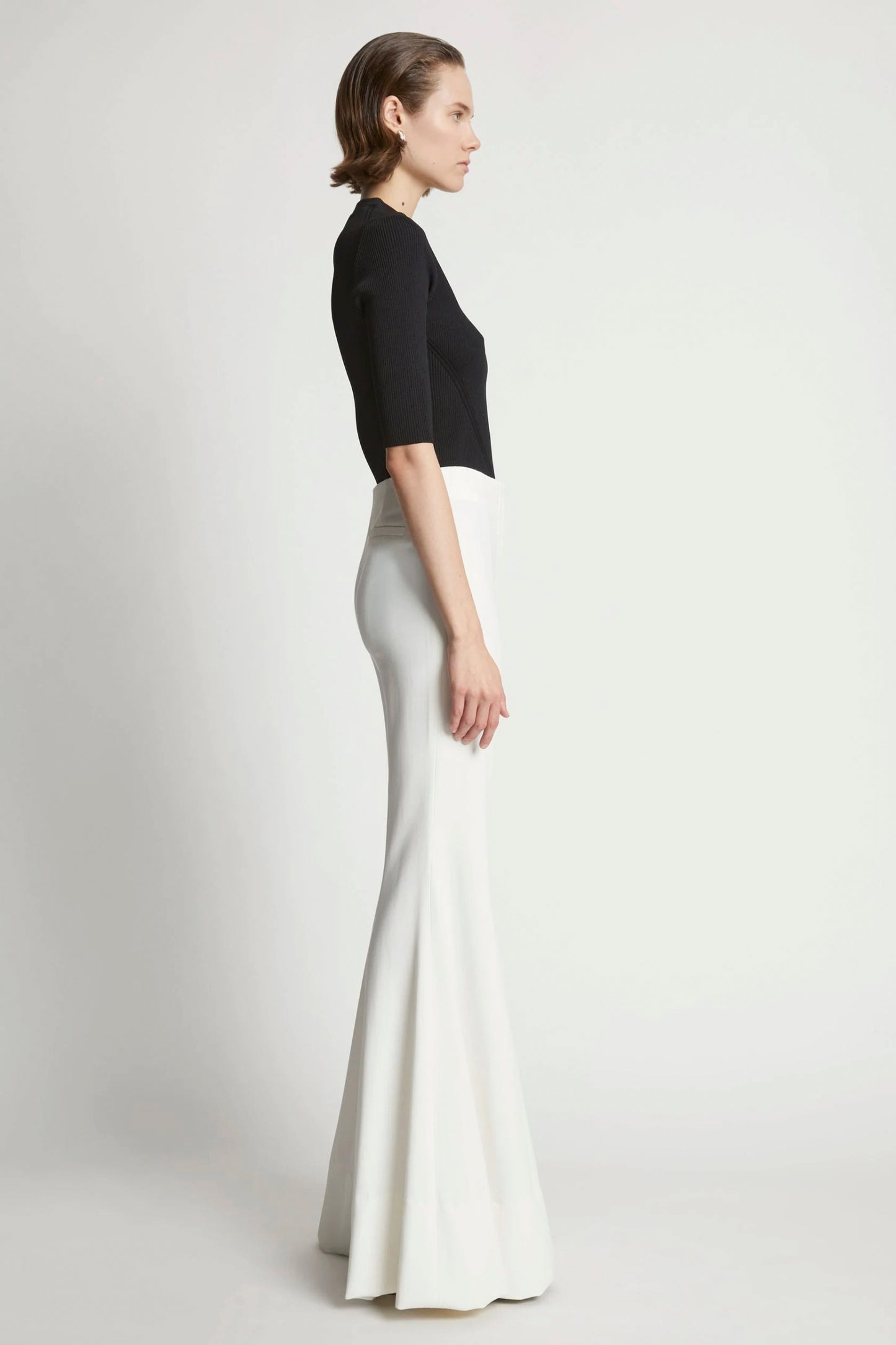 Viscose Suiting Wide Leg Pants