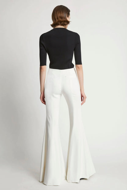 Viscose Suiting Wide Leg Pants