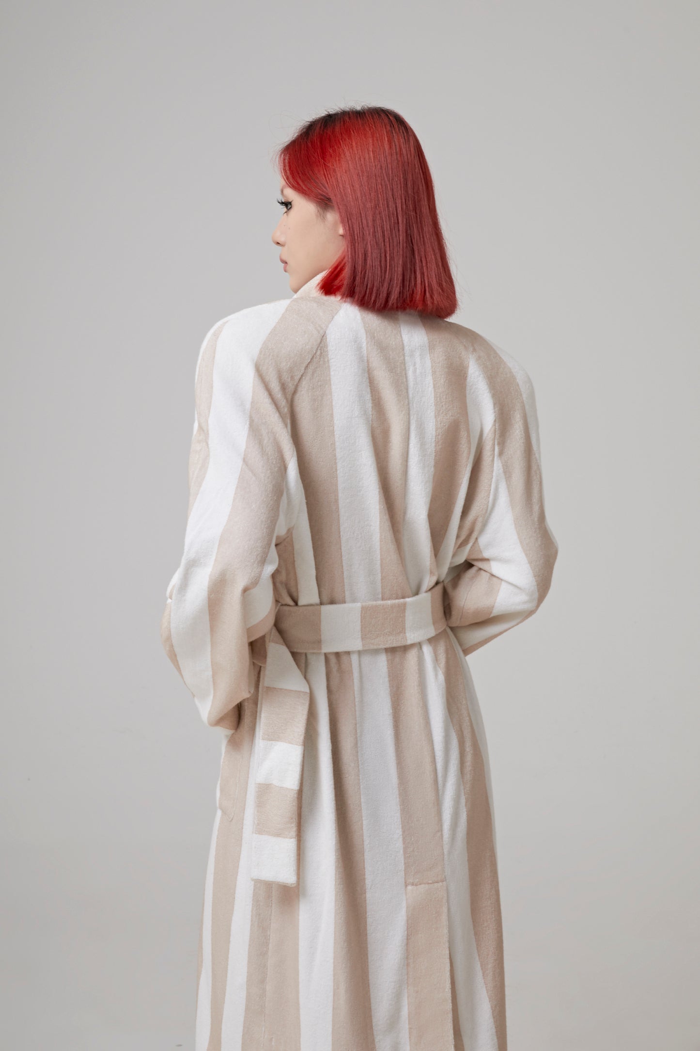 PRINTED TERRY CLOTH RAGLAN COAT