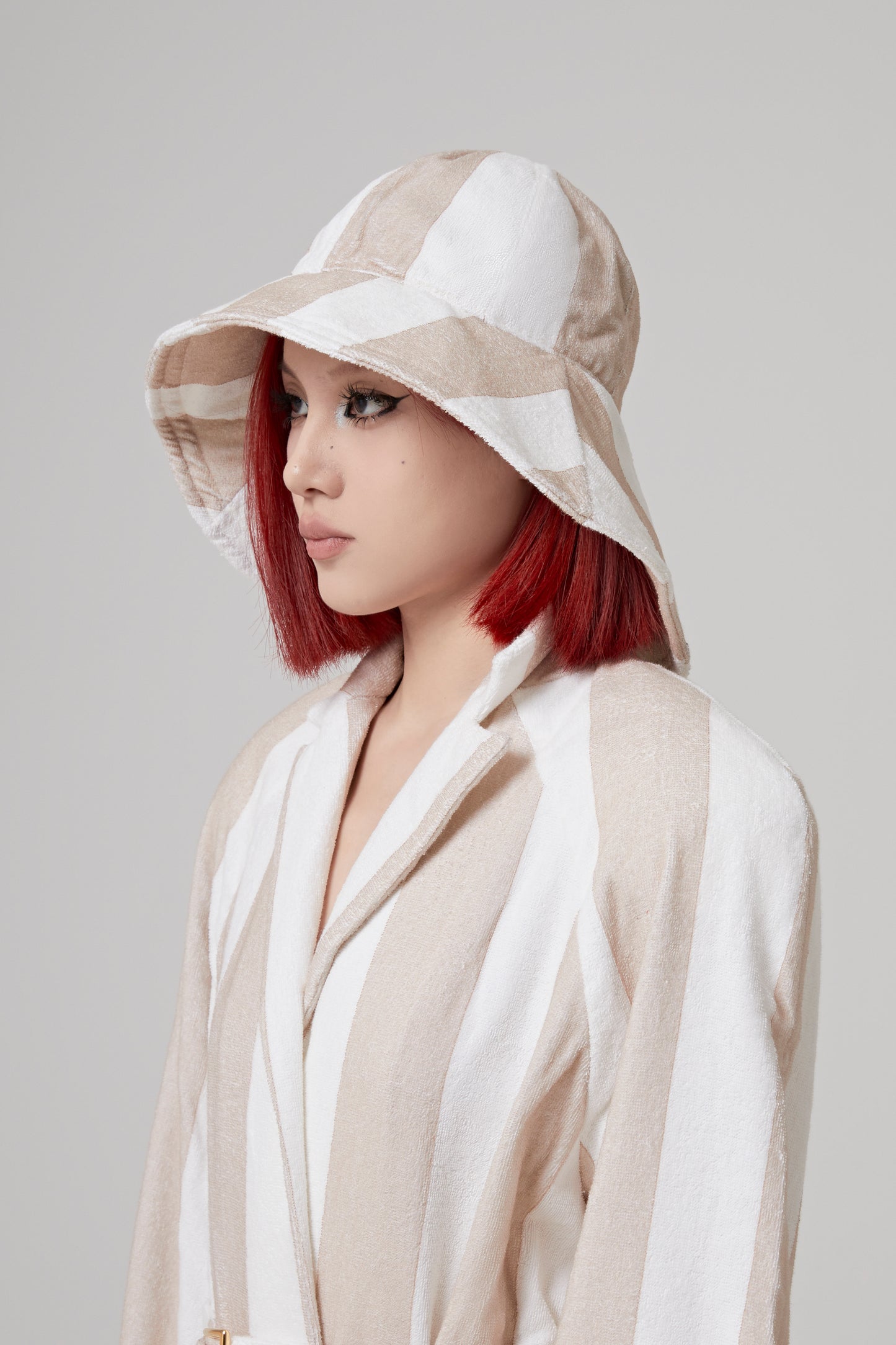 PRINTED TERRY CLOTH HAT