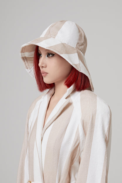 PRINTED TERRY CLOTH HAT