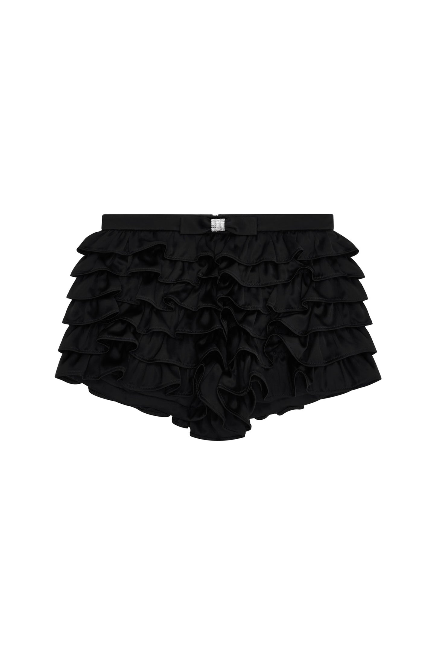 LAYERED RUFFLE LOW WAIST SKIRT