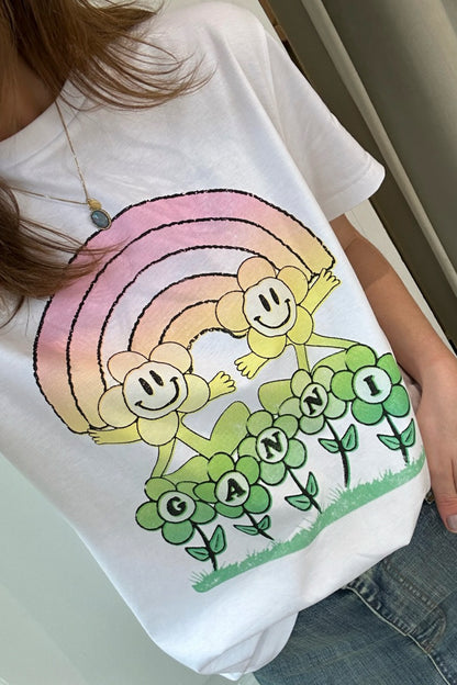 BASIC JERSEY RAINBOW RELAXED TSHIRT