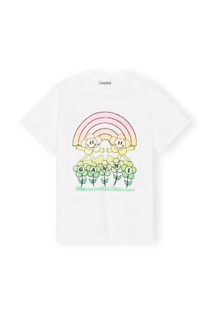 BASIC JERSEY RAINBOW RELAXED TSHIRT